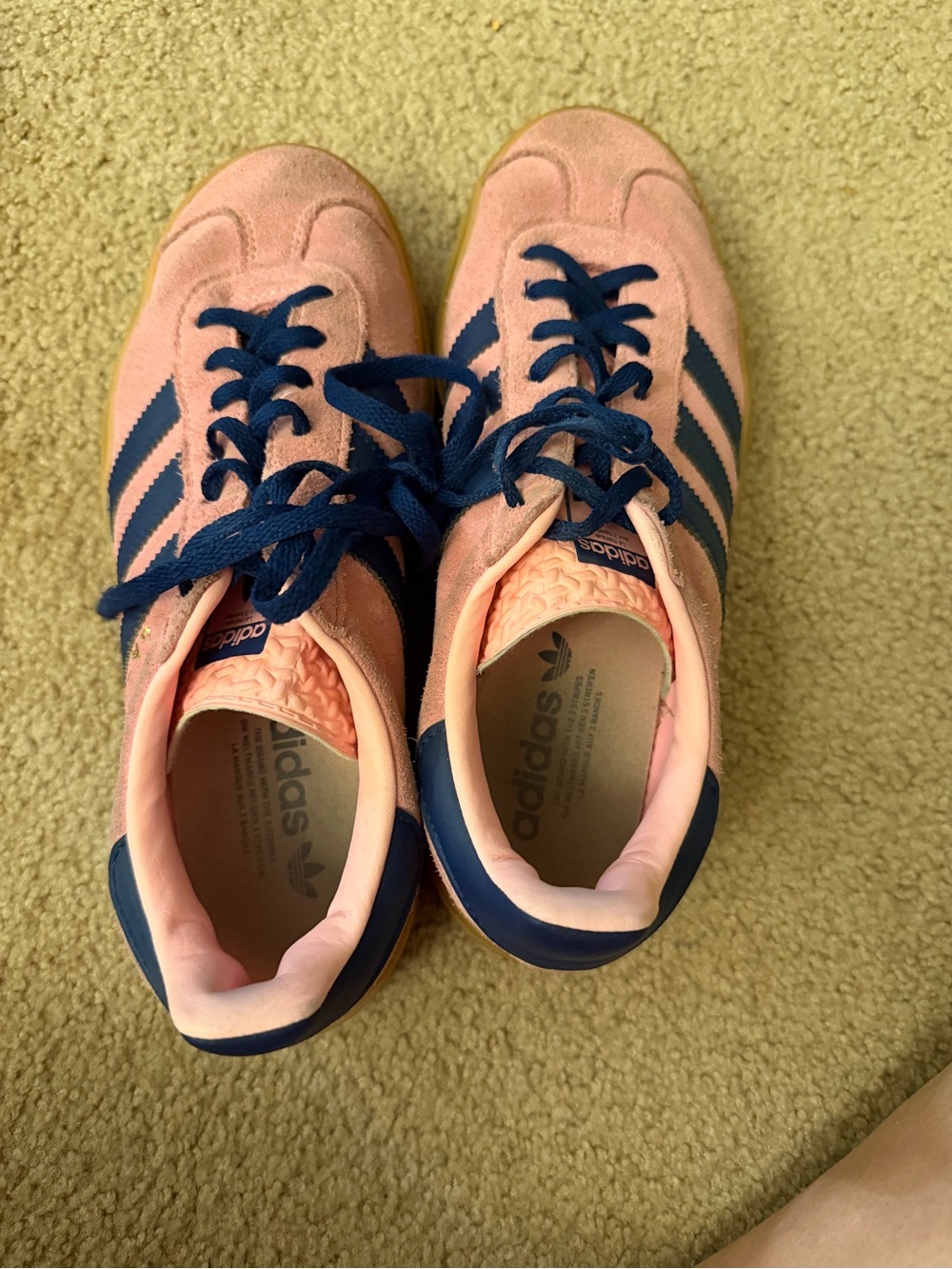 Adidas Gazelle Platform Shoes - Pink / Navy - Picture 2 of 8